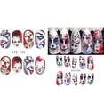 thumbnail image 2 of Braveheart Watermark Nail Sticker Tatoos Halloween Colorful Eyes Skull Element Nail Wraps Diy Manicure Sticker, 2 of 8
