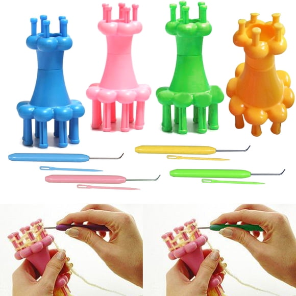 Spool Crochet Loom Mini Knitter Knitting Yarn Wool Rope Needle DIY Hook Scarves Straps Making Tube Craft Tools