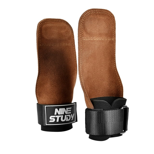 Sports Sports Wrist Straps for Weightlifting and Powerlifting with Double Leather Layer Enhanced Grip and Wrist Support for Optimal Hand and Wrist Stability