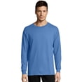 thumbnail image 1 of Hanes T-Shirt pour Hommes 5,2 oz Comfortsoft, Poids Lourd, L, Bleu Caroline, 1 of 1