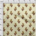 thumbnail image 2 of oneOone Viscose Jersey Fabric Leaves & Floral Block Print Fabric BTY 60 Inch Wide, 2 of 5
