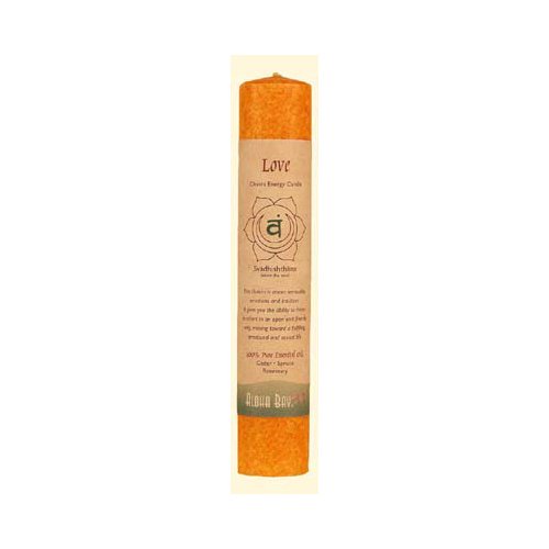 Aloha Bay Bougie Pilier Chakra Amour - 1 Bougie