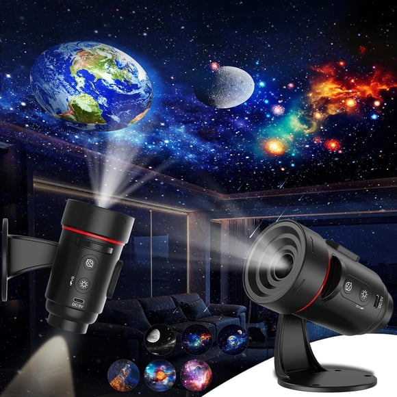 Starry Sky Projector, HD Planetarium Starry Sky Projector for Ceiling, 360° Rotating Galaxy Wall Projector, Bedroom and Car Decoration