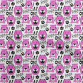thumbnail image 1 of oneOone Velvet Fuschia Pink Fabric Kids Animal Sewing Craft Projects Fabric Prints By Yard 58 Inch Wide, 1 of 4