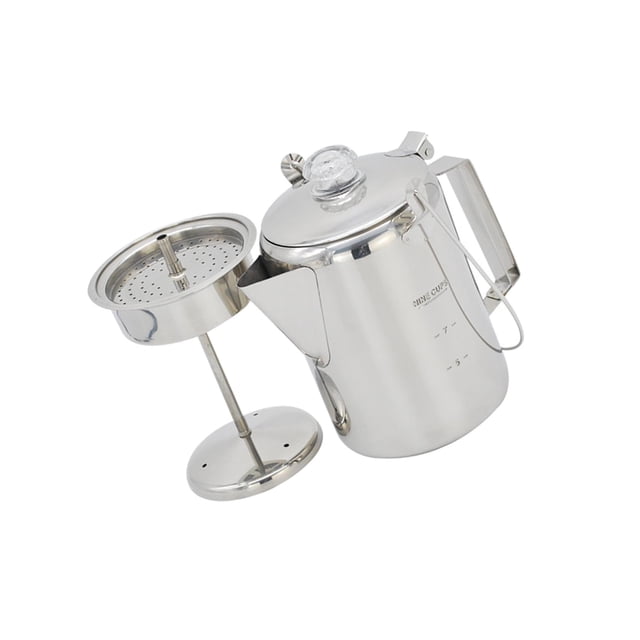 fastboy Stainless Steel 9 Cups Percolator Coffee Maker for Outdoor Camping