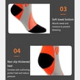 thumbnail image 3 of Chaussettes de Soccer Confortables Respirantes à Hydratation Bas de Soccer Chauffe-Maillot Mi-Mollet Extensibles Sport Plein Air Escalade Randonnée Bule Bule>P/M, 3 of 8