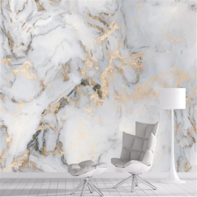 Papier Peint 3D Personnalisé Marbre Fusia SKU WAL0038