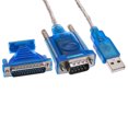 thumbnail image 1 of axGear New USB 2.0 To RS232 COM Port 9 Pin Serial DB25 DB9 Adapter Cable Converter, 1 of 5