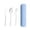 Blue, variant on Stainless Steel Travel Cutlery Set – Reusable Knife Fork Spoon Flatware with Portable Plastic Storage Case for Office Lunch, Picnic, Camping, and Daily Dining