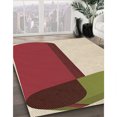 thumbnail image 3 of Ahgly Company Tapis d'Intérieur Rectangulaires Transitionnels Rouges Lavables à la Machine, 7 Pieds x 9 Pieds, 3 of 7