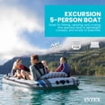 thumbnail image 2 of Intex Excursion 5 Ensemble de Bateau Gonflable avec Montage sur Tableau Arrière et Moteur de Traîne, 2 of 12