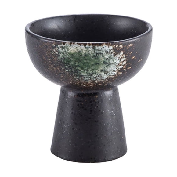 Ceramic Ice Cream Bowl Japanese Style Dessert Cup High Base Trifle Dish