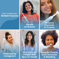 thumbnail image 2 of Triple Bristle Kids Sonic Toothbrush | 1 Pack | 3 Sided Toothbrush to Clean Teeth and Gums | Dentist Created & Approved | Fun Sticker Rewards | Rechargeable Three Sided Toothbrush for, 2 of 9