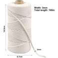 thumbnail image 2 of Softness And Density Macrame Cord Rope, Perfect For Craft Twine String Projects By DIY Lovers, Ethically Manufactured For A Range Of Home Decor Applications, 2 of 5