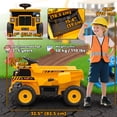 thumbnail image 3 of Qaba Kids Ride On Dump Truck, 12V Ride On Toy with Electric Dump Bed, Yellow, 3 of 10