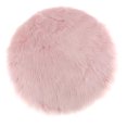 thumbnail image 4 of DOLITY Seat Cushion Faux Mat Artificial Sheepskin Pad Area Rug Sofa Chair Pink 33cm, 4 of 9