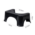 thumbnail image 1 of Ergonomic Toilet Foot Stool: Comfortable, Durable & Space-Saving Bathroom Accessory for Improved Posture – Lightweight, Easy-to-Clean, Portable Design in Classic Black for Home Use, 1 of 6