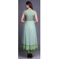 thumbnail image 4 of Bimba Pastel Mint2 Aquarelle Kurti Indienne Longue pour Femmes Tenue de Fête Imprimée Sans Manches Robe Anarkali Kurti Moyen, 4 of 6