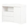thumbnail image 2 of South Shore Peek-a-boo Changing Table with Drawers and Open Storage, in Pure White, 2 of 9