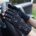 thumbnail image 5 of Gants de Protection Solaire d'Été Demi-Doigt Gants pour Femmes Gants de Cyclisme Sans Doigts, 5 of 5