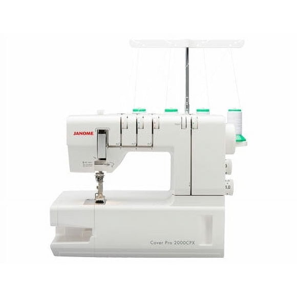 Janome CoverPro 2000CPX Coverstitch Serger with Wide Trip Cover Hem Stitch and Tension Level Control