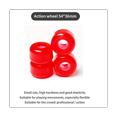 thumbnail image 4 of 4 Pcs/set Roue de Skateboard Longboard 54mmx36mm 82A Roue Acrobatique Skateboards Downspeed PU Roue, Blanc, 4 of 5