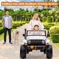 thumbnail image 2 of BeesClover 24V 2-Seater Ride On Car for Kids, Electric Truck with Remote Control, 4x45W Motor, Battery Powered with Switchable 4WD/2WD, LED Headlights and Music Player, 2 of 7
