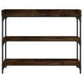 thumbnail image 2 of vidaXL Table Console avec Étagères Chêne Fumé 100x30x80 cm, 2 of 5