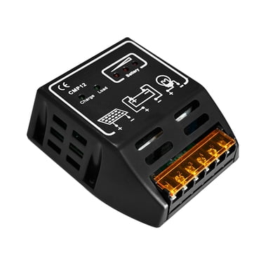 Contrôleur Solaire de Charge et de Décharge 12V/24V à Auto-Adaptation 10A Régulateur Solaire Contrôleur de Charge Solaire avec Courant