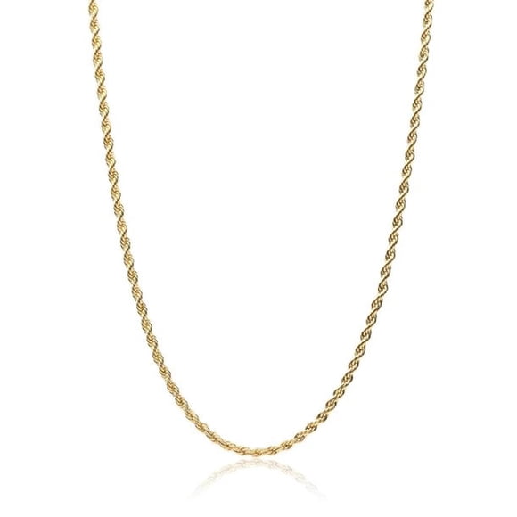 Gold Rope Chain Necklace