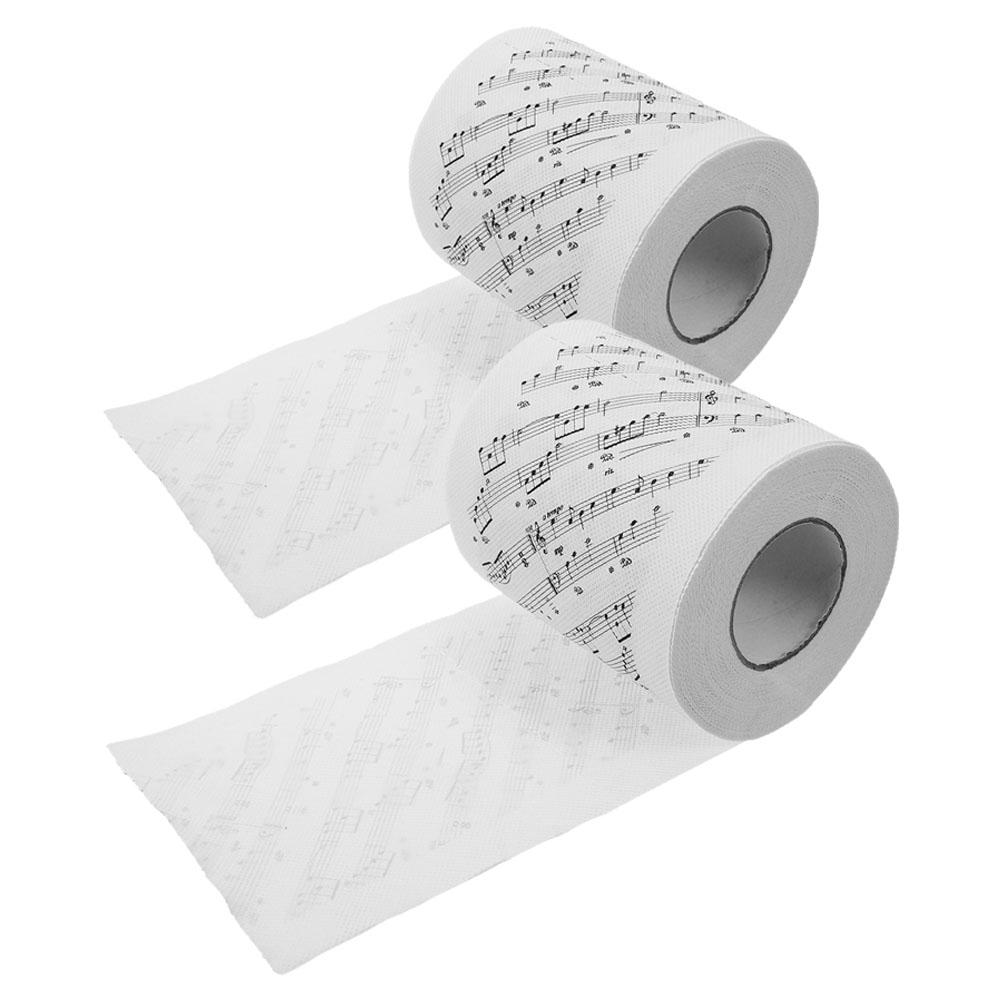 IFANLANDOR Musical Themed Toilet Paper Roll Soft Printed Tissue for Home Or Office