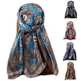 thumbnail image 4 of MesaSe Femmes Tête Wrap Vintage Rétro Forme Carrée Contraste Couleur Pliable Tête Protection Tissu Doux Imprimé Paisley Écharpe d'Été Femelle, 4 of 10