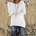 thumbnail image 2 of Chandails pour Femmes Unis Coupe Ample Blouse Légère Confortable Hauts Automne Hiver Manches Longues Hauts Décontractés Col Rond Chandail Hauts Noir P, 2 of 4