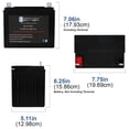 thumbnail image 2 of ML-U1 12V 200CCA Battery for MTD B560B Riding Lawn Tractor and Mower, 2 of 6