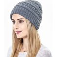 thumbnail image 5 of LinYooLi Bonnet Tricoté pour Femmes, Bonnet d'Hiver Doux et Chaud, 5 of 5