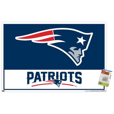 NFL New England Patriots - Logo 21 Wall Poster, 22.375" x 34" Framed