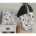 thumbnail image 5 of Soimoi White Poly Georgette Fabric Flower & Butterfly Print Fabric by The Yard 52 Inch Wide, 5 of 5