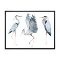 thumbnail image 1 of Designart Oiseaux Héron II ART MURAL À CADRE FLOTTÉ, 1 of 4