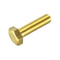 thumbnail image 1 of Unique Bargains Brass Hex Bolts, M8x30mm 1 Pack Fully Thread Grade 4.8 Machine Screws, 1 of 4