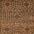 thumbnail image 1 of Ahgly Company Tapis d'Intérieur Carrés Abstraits Rouge Brun, Tapis de Zone Abstraits, 3 Pieds Carré, 1 of 6