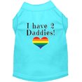 thumbnail image 1 of I Have 2 Daddies Screen Print Dog Shirt Aqua Xl, 1 of 1