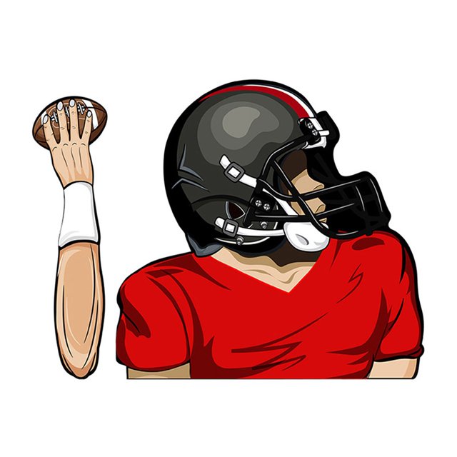 TopLLC Football Quarterback Wiper Stickers Car Windshield Wiper Stickers Car Car Stickers