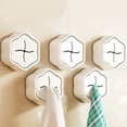 thumbnail image 1 of LSLJS Non Punched Towels Cloths Storage Plugs Household Kitchen Bathroom Wall Adhesive Hooks Door Hooks Rear Hooks 5 PCS, 1 of 7