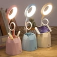 thumbnail image 2 of Lampe de Table Tactile LED Rechargeable USB, Lumière de Lecture Flexible avec Support pour Téléphone, 2 of 10