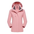thumbnail image 1 of Qertyioot Manteau Grande Taille pour Femmes, Veste Réversible à Capuche en Molleton Épaissi et Chaude pour Dames, 1 of 2