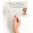 thumbnail image 1 of Inkdotpot 30CowgirlFill-In Style Bridal Shower Invitations Wedding Blank Invites, 1 of 7