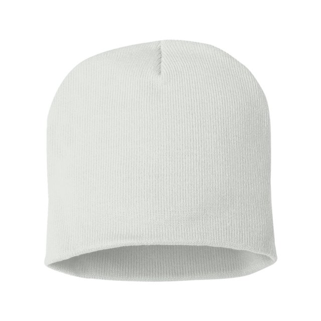 Sportsman 8 Knit Beanie, One Size, White