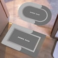 thumbnail image 4 of Dvkptbk Bath Set of 2 Bathroom Rugs Bath Mat Non Slip Absorbent Stain Resistant Quick Dry Washable Bathroom Rug Bath Mats for Bathroom Floor Tub Sink Shower Mat Easy Care Gray 16"x24", 4 of 8