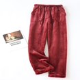 thumbnail image 3 of Pantalon Pyjama Polaire pour Femmes avec Poches Élastiques à la Taille, 3 of 6