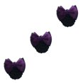 thumbnail image 3 of Decodeary Professional Hair Plate Mesh Pocket Practical Snood Net Elegant And Professional Two Bows-dark purple 3Set, 3 of 6